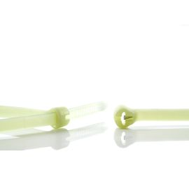 Ty-Rap® - Fascette in plastica - Chiusura in acciaio inossidabile - Resistente alle alte temperature - Naturale - 349x6,9mm - 500 pezzi