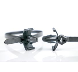 Ty-Rap® - Fascette in plastica - Chiusura in acciaio inossidabile - Fissaggio a pannello - Nero - 150x3,5mm - 1000 pezzi