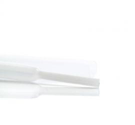 Een lengtestuk transparante dunwandige krimpkous, H-1, van het merk Hongshang, op een witte achtergrond.