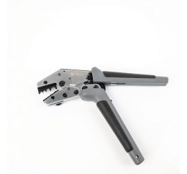A WKK crimp tool for insulated and uninsulated bootlace ferrules and terminals on a white background